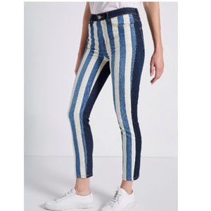 Current Elliott High Waist Stiletto In Bay Stripe